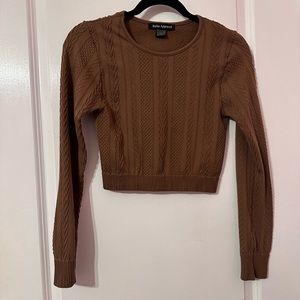 brown long sleeve